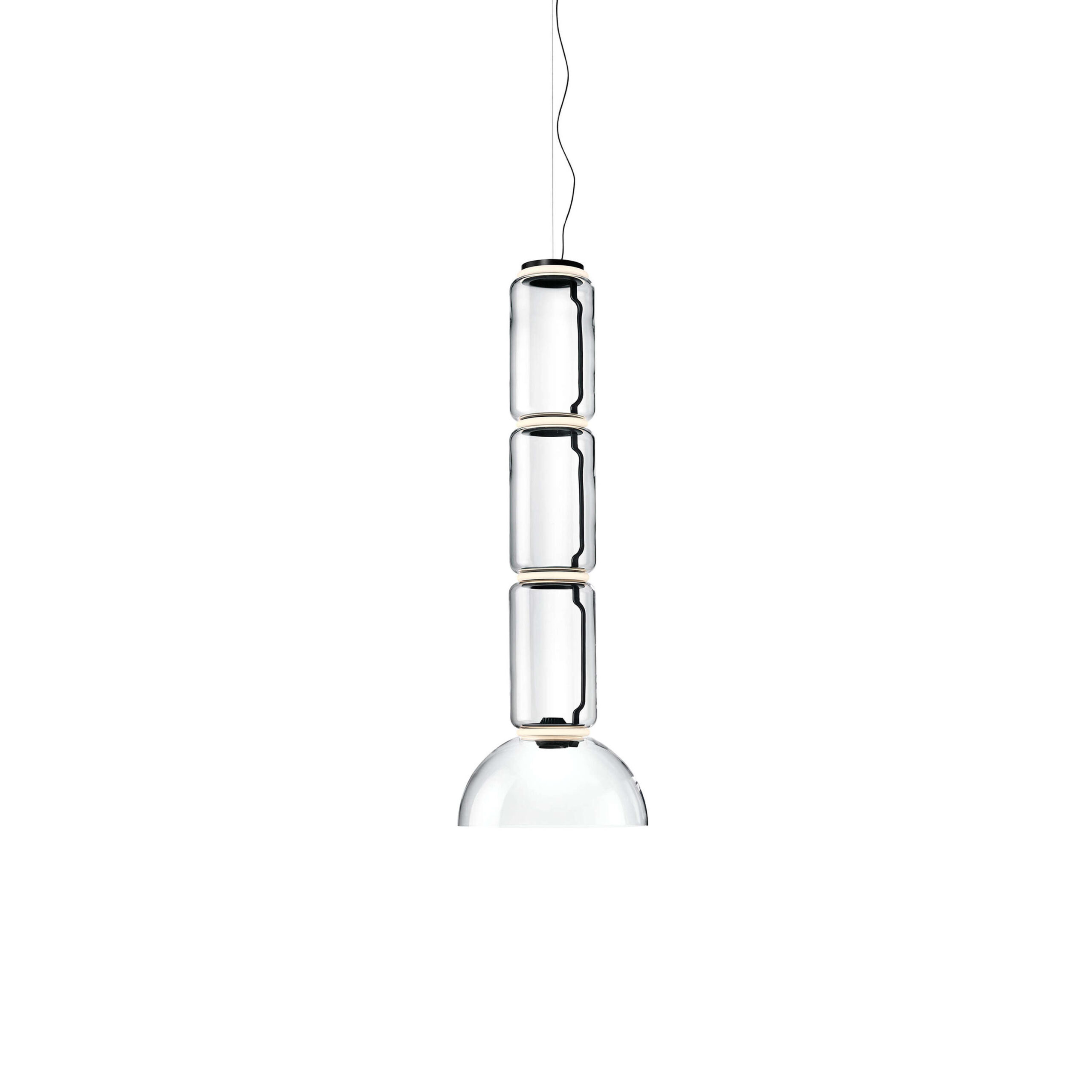 lampada Noctambule Suspension 3 Low Cylinder Bowl